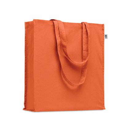 Picture of ORGANIC COTTON SHOPPER TOTE BAG in Orange.