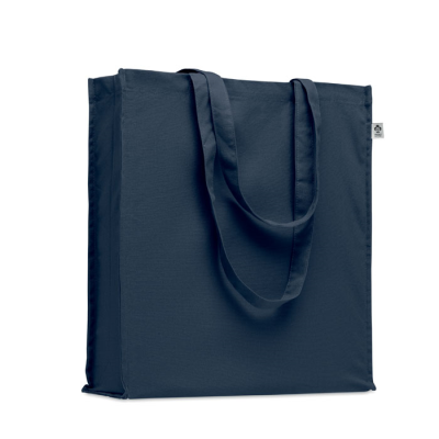 Picture of ORGANIC COTTON SHOPPER TOTE BAG in Blue.