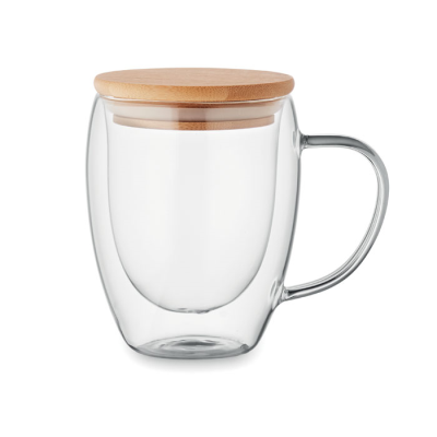 Picture of DOUBLE WALL BOROSILICATE MUG in White.