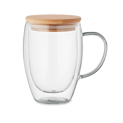 Picture of DOUBLE WALL BOROSILICATE MUG in White.