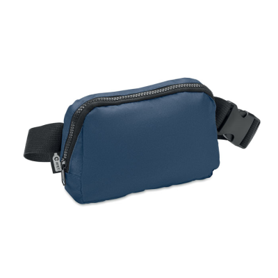 Picture of 300D RPET POLYESTER WAIST BAG in Blue.