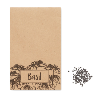 Picture of BASIL SEEDS in Craft Envelope in Brown.