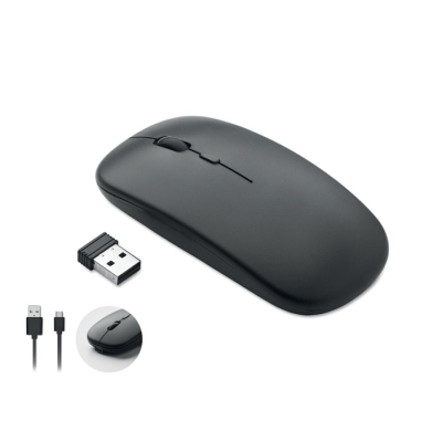 Picture of RECHARGEABLE CORDLESS MOUSE in Black.