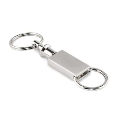 Picture of PULL APART SPLIT KEYRING in Silver.