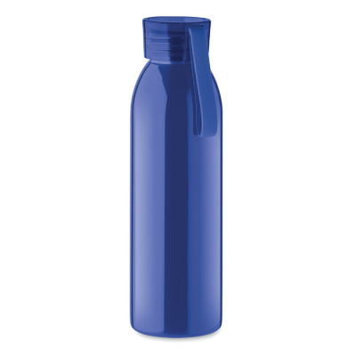 Picture of STAINLESS STEEL METAL BOTTLE 650ML in Blue.