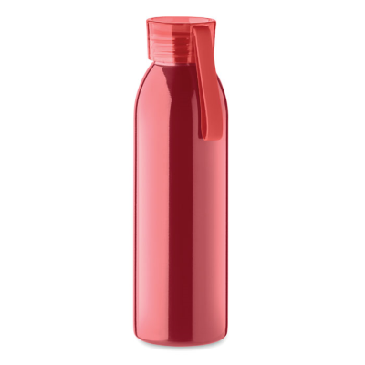 Picture of STAINLESS STEEL METAL BOTTLE 650ML in Red.