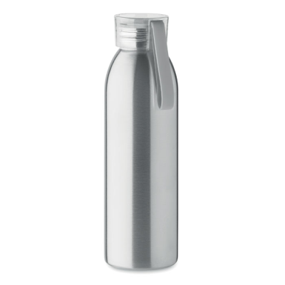 Picture of STAINLESS STEEL METAL BOTTLE 650ML in Silver.