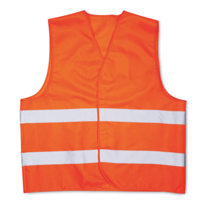 Picture of KNITTED MATERIAL WAISTCOAT in Orange.