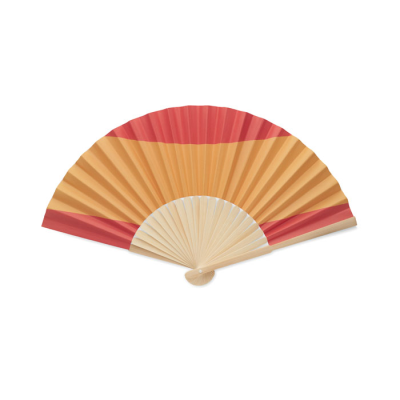 Picture of MANUAL FAN FLAG DESIGN in Red