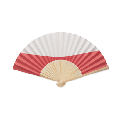Picture of MANUAL FAN FLAG DESIGN in White