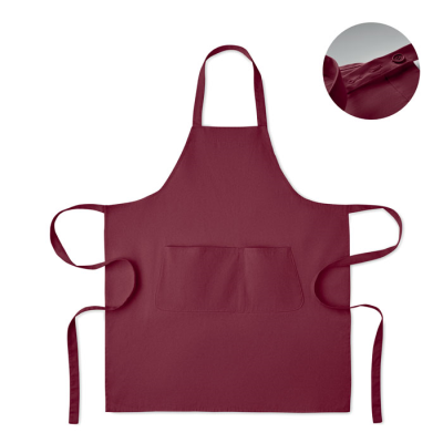 Picture of ORGANIC COTTON APRON 240 GR & M² in Red