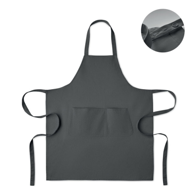 Picture of ORGANIC COTTON APRON 240 GR & M² in Grey
