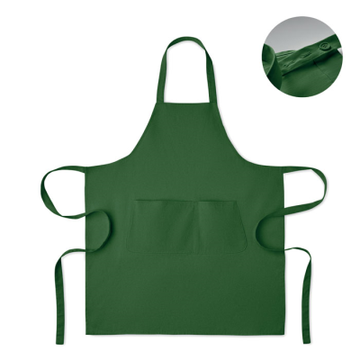 Picture of ORGANIC COTTON APRON 240 GR & M² in Green
