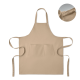 Picture of ORGANIC COTTON APRON 240 GR & M² in Brown