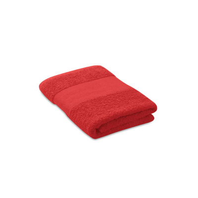 Picture of TOWEL ORGANIC 50X30CM in Red.