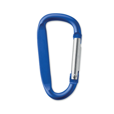 Picture of CARABINER CLIP in Aluminium Metal in Blue.