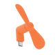 PORTABLE USB-C FAN in Orange image 2
