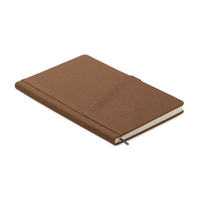 Picture of A5 NOTE BOOK PU FRONT POCKET in Brown
