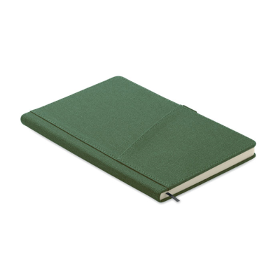 Picture of A5 NOTE BOOK PU FRONT POCKET in Green
