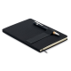 Picture of A5 RPET NOTE BOOK with Pen in Black