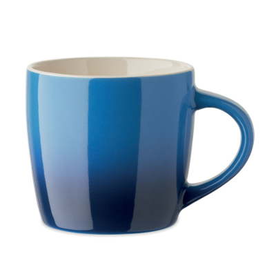 Picture of CERAMIC POTTERY MUG 300ML in Blue