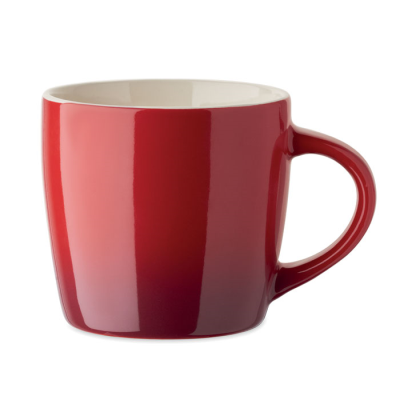 Picture of CERAMIC POTTERY MUG 300ML in Red