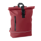 Picture of LAPTOP 15 INCH ROLL TOP PU BACKPACK RUCKSACK in Red