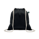 DRAWSTRING BAG FAIRTRADE 180GR in Black image 2
