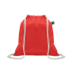 DRAWSTRING BAG FAIRTRADE 180GR in Red image 2