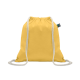 DRAWSTRING BAG FAIRTRADE 180GR in Yellow image 2