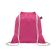 DRAWSTRING BAG FAIRTRADE 180GR in Pink image 2