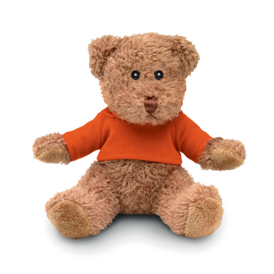 Picture of TEDDY BEAR with Tee Shirt in Orange