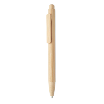 Picture of BAMBOO AUTOMATIC BALL PEN in Brown
