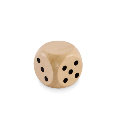 Picture of SCHIMA WOOD DICE 3CM DIA in Brown