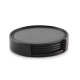 Picture of SET OF 4 PU COASTERS in Black