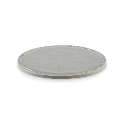Picture of ROUND COASTER in PU in Grey