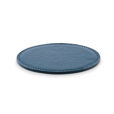Picture of ROUND COASTER in PU in Blue