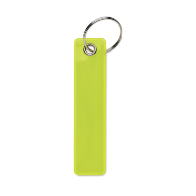 Picture of REFLECTIVE KEYRING in PVC in Yellow