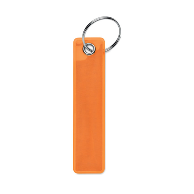 Picture of REFLECTIVE KEYRING in PVC in Orange