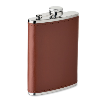 Picture of SLIM HIP FLASK 200 ML in Brown