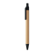 Picture of PUSH BUTTON BALL PEN in Bamboo in Black