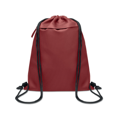 Picture of DRAWSTRING BAG in 600D RPET in Red