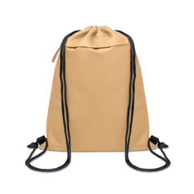 Picture of DRAWSTRING BAG in 600D RPET in Brown