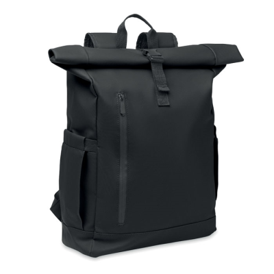 Picture of ROLLTOP LAPTOP BACKPACK RUCKSACK 600D in Black