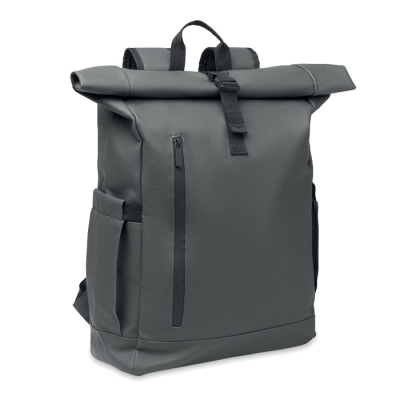 Picture of ROLLTOP LAPTOP BACKPACK RUCKSACK 600D in Grey
