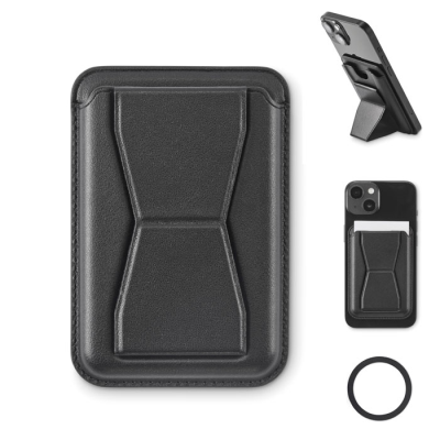 Picture of MAGNETIC PU CARDHOLDER in Black