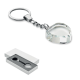Picture of GLASS HEART AWARD KEYRING in White