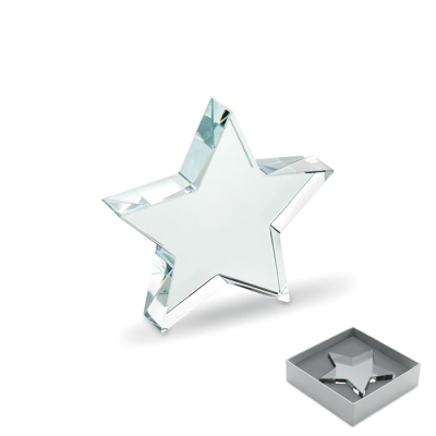 Picture of GLASS STAR AWARD in White