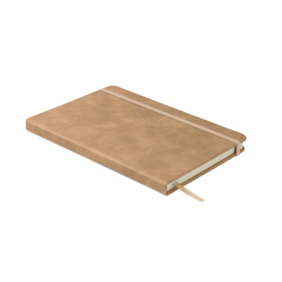Picture of A5 SMOKEY PU NOTE BOOK in Brown.