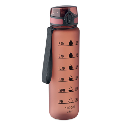 Picture of SPORTS WATER BOTTLE RPET 1L in Red